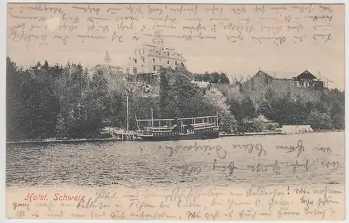 (107329) AK Kellersee, Kurhaus Holsteinische Schweiz, 1904