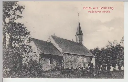 (107217) AK Haddeby, Kirche um 1910