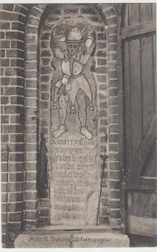 (10667) AK Mölln i.L., Grabstein Till Eulenspiegel 1910er