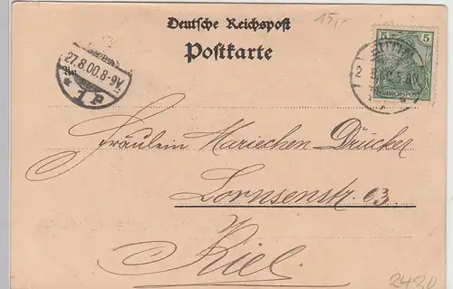 (106331) AK Gruss vom Uglei, Kleiner Ugleisee, Ukleisee 1900