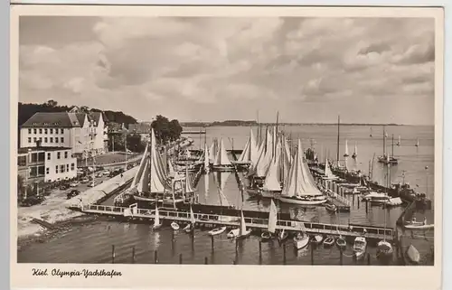 (104177) Foto AK Kiel, Olympia Yachthafen, 1952