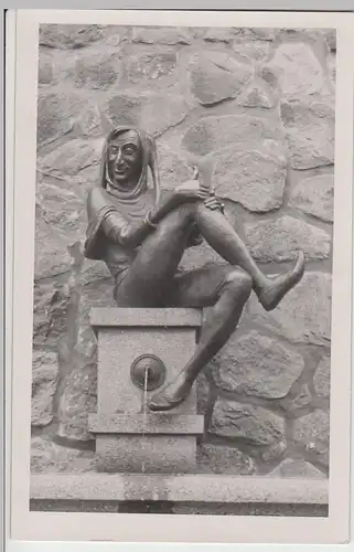 (100542) Foto AK Mölln, Lauenburg, Eulenspiegelbrunnen 1950