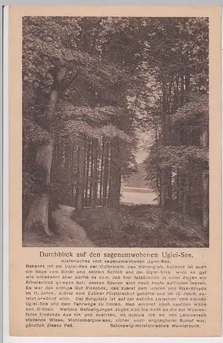 (100466) AK Durchblick auf den Uglei See, Ukleisee, Sielbeck, Eutin, um 1924