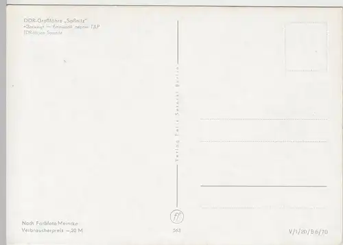 (93015) AK Eisenbahnfähre Saßnitz 1970