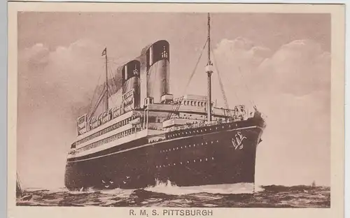 (90695) AK Passagier-Dampfer R.M.S. Pittsburgh, vor 1945