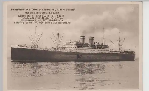 (77824) AK Zweischrauben Turbinendampfer Albert Ballin 1933
