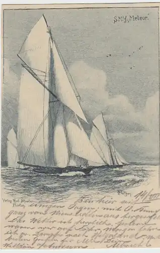(28570) AK Segelschiff S.M.S. Meteor 1899