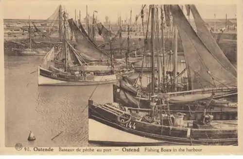 (1678) AK Schiffe, Fischerboote, Ostende
