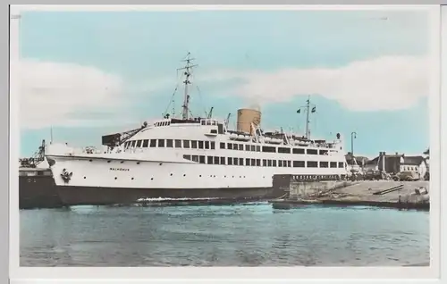 (103212) Foto AK Schiff, Malmö-Fähre "Malmöhus", coloriert nach 1945