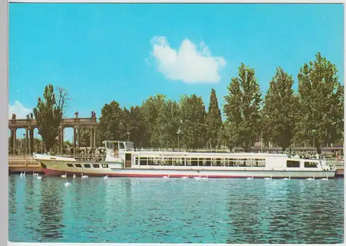 (101883) AK Weiße Flotte d. Verkehrsbetriebe Potsdam, MS Strandbad Ferch 1974