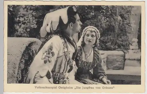 (111390) AK Volksschauspiel Oetigheim, Die Jungfrau von Orleans, 1937