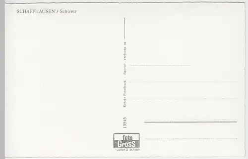 (53695) Foto AK Schaffhausen, Mehrbildkarte, nach 1945