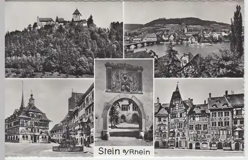 (53640) AK Stein am Rhein, Mehrbildkarte, nach 1945