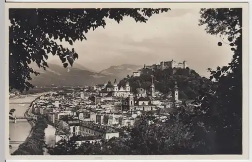 (5909) Foto AK Salzburg, Festung Hohensalzburg, Panorama 1937