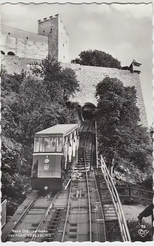 (53501) Foto AK Salzburg, Neue Drahtseilbahn zur Hohensalzburg, nach 1945