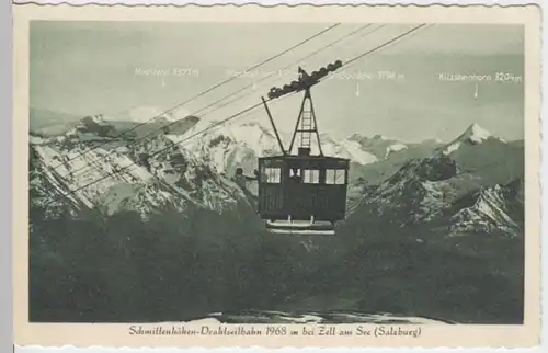 (4203) AK Zell am See, Schmittenhöhe, Drahtseilbahn, um 1928