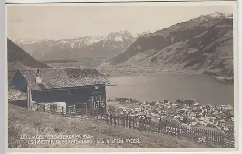 (34828) Foto AK Zell a. See, Ebenbergalm, vor 1945