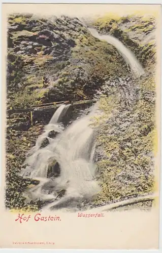 (25952) AK Bad Hofgastein, Wasserfall, bis um 1905, Werbung f. Selbmanns Cacao