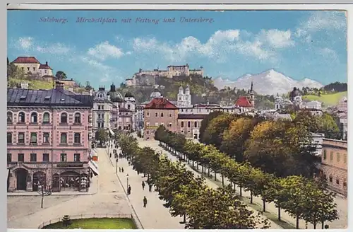 (23522) AK Salzburg, Mirabellplatz, Festung, Untersberg, vor 1945