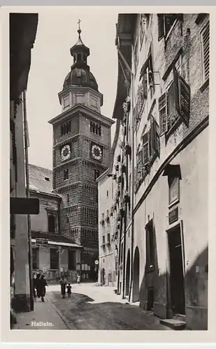 (22258) Foto AK Hallein, Pfarrkirche St. Nikolaus? 1954