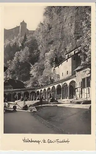 (21617) Foto AK Salzburg, St. Petersfriedhof 1954