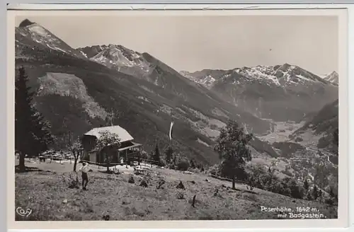 (21602) Foto AK Bad Gastein, Poserhöhe, Feuersang, Rathausberg 1954