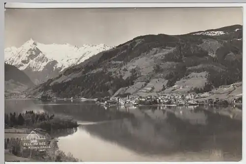 (17948) Foto AK Zell am See (Salzburg) m. Kitzsteinhorn 1928