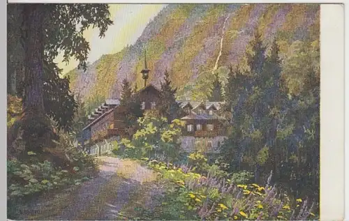 (15868) Künstler AK Kaprun, Hotel Kesselfall-Alpenhaus, vor 1945