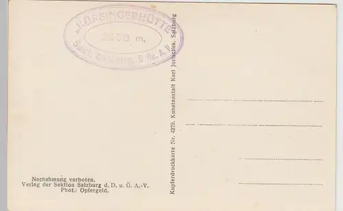 (108620) AK Kürsingerhütte m. Gr. Geiger am Großvenediger, vor 1945