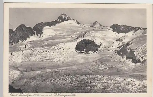 (108599) AK Großvenediger, Blick v.d. Kürsingerhütte, vor 1945