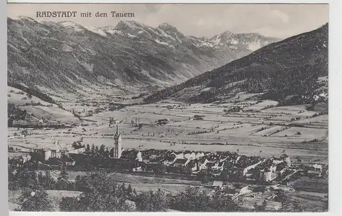 (107577) AK Radstadt, Ansicht mit den Tauern, 1907