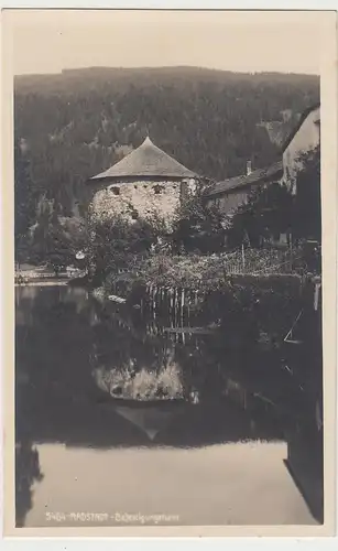 (107112) Foto AK Radstadt, Befestigungsturm, Stadtmauer, um 1924