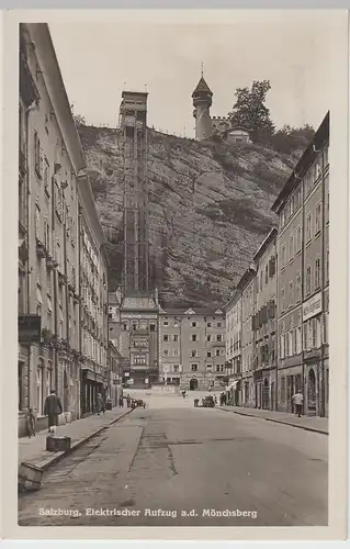 (106063) Foto AK Salzburg, Elektrischer Aufzug, Mönchsberg 1936