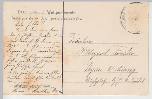 (99859) AK Freiberger Mulde, Felsenpartie b. Zollhaus Bieberstein, um 1905