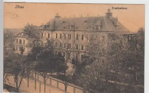 (99801) AK Zittau, Lausitz, Krankenhaus 1919