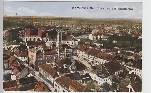 (99756) AK Kamenz, Sachsen, Blick von der Hauptkirche 1920