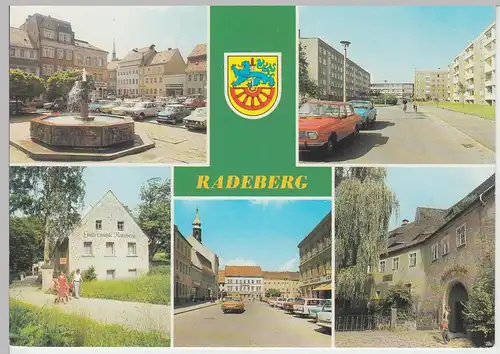 (99735) AK Radeberg, Mehrbildkarte, 1989