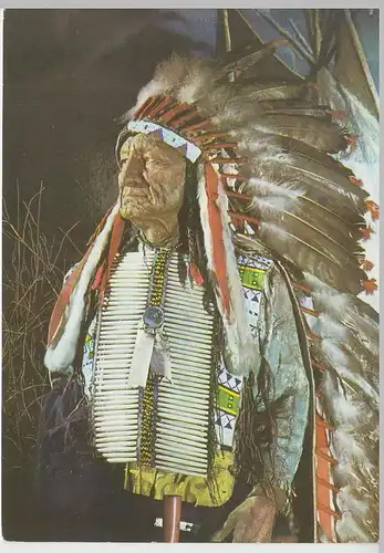 (99729) AK Radebeul, Indianer-Museum, Häuptling American Horse, 1975