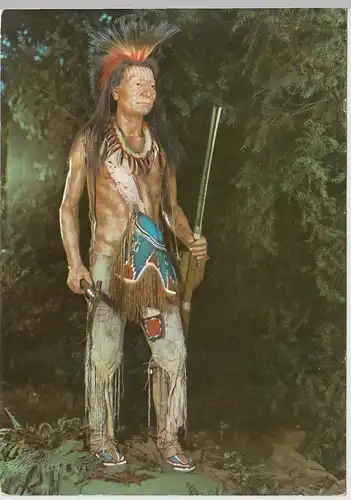 (99728) AK Radebeul, Indianer-Museum, Komantschen-Krieger 1975