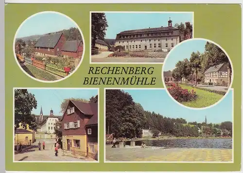 (99706) AK Rechenberg-Bienenmühle, Mehrbildkarte, 1981