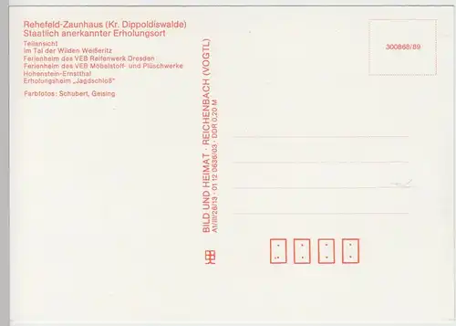 (99704) AK Rehefeld-Zaunhaus, Mehrbildkarte, 1989