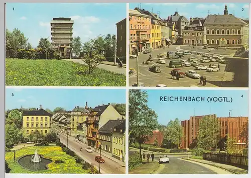 (99703) AK Reichenbach (Vogtl.), Mehrbildkarte, 1972