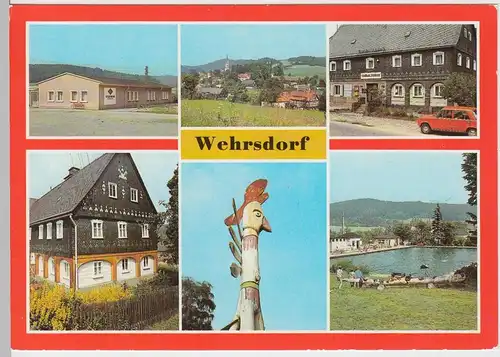 (99466) AK Wehrsdorf, Mehrbildkarte, 1984