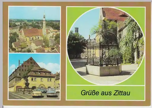 (99367) AK Zittau, Mehrbildkarte, 1985