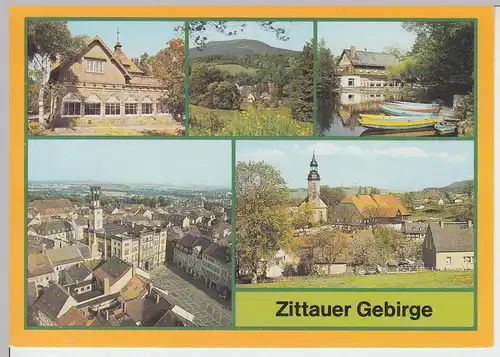 (99365) AK Zittauer Gebirge, Mehrbildkarte, 1988