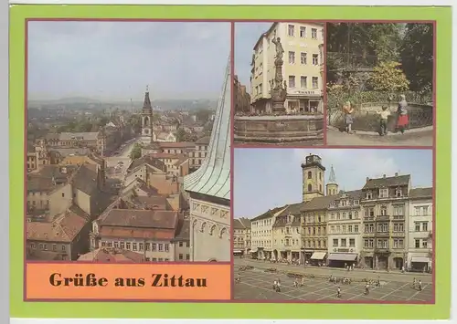 (99364) AK Zittau, Mehrbildkarte, 1986