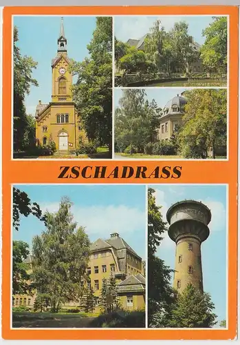 (99354) AK Zschadraß, Mehrbildkarte, 1986