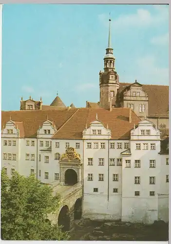 (99259) AK Torgau, Eingang von Schloss Hartenfels 1972