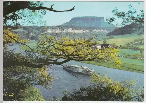 (99226) AK Sächsische Schweiz, Blick von Rathen zum Lilienstein 1974