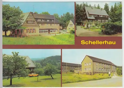 (99208) AK Schellerhau, Mehrbildkarte, 1982